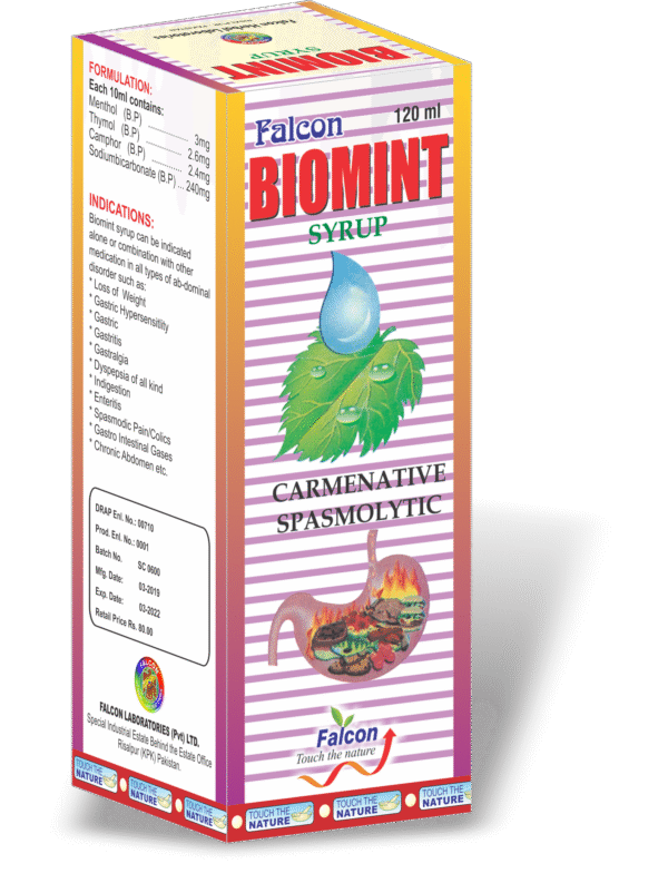 Biomint Syrup 120ml – Quick Relief from Gas & Heartburn - Falcon ...