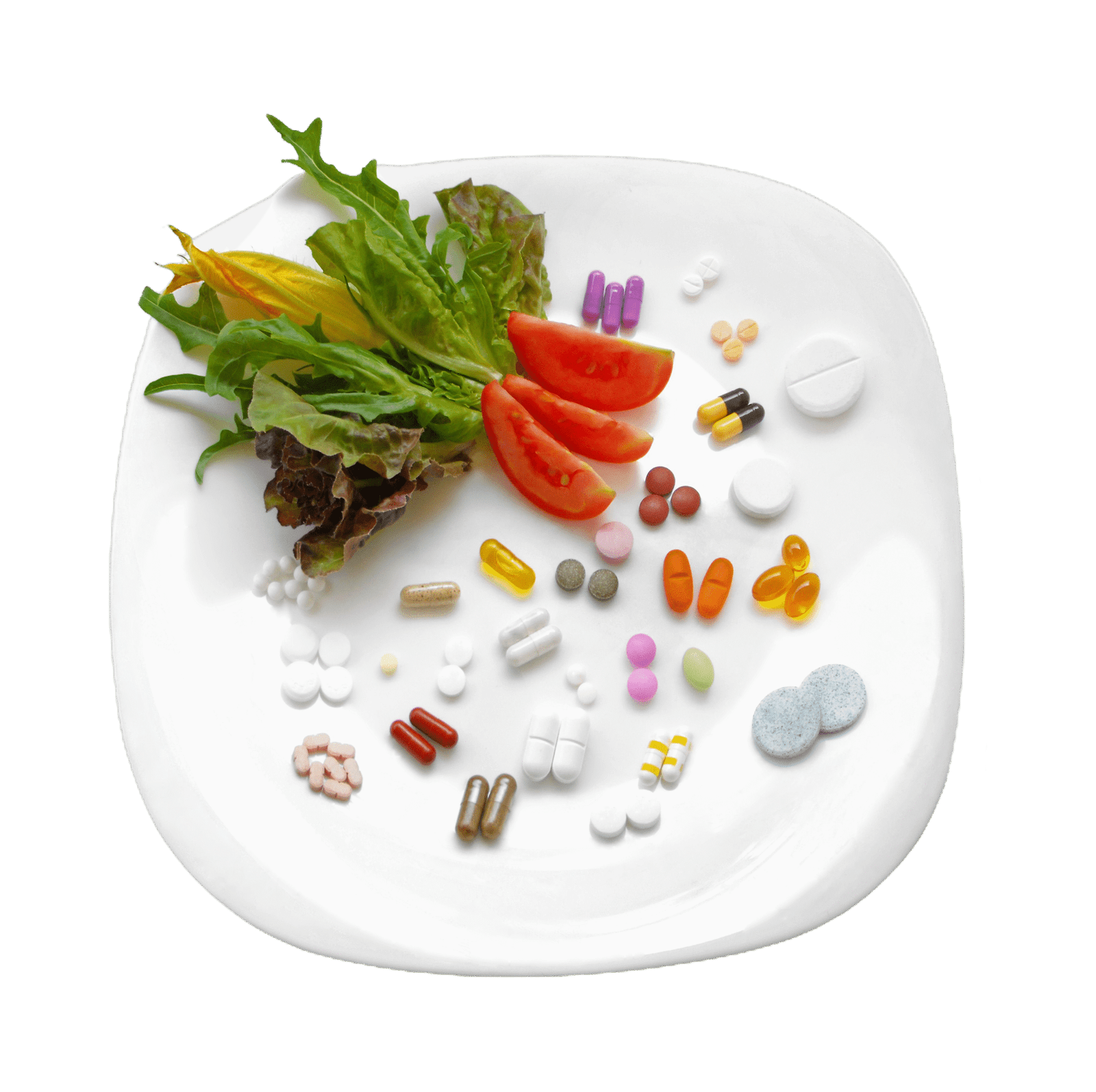 Home 36 vecteezy a plate with various pills and vegetables 53204422 scaled