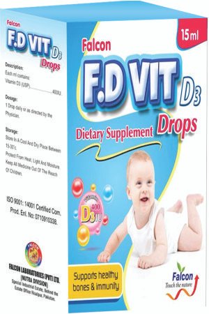 F.D VIT Drops – Vitamin D Supplement for Healthy Bones & Immunity
