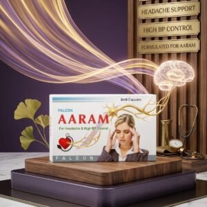 Falcon Aaram Capsules (20 Count) – Effective Relief for Headache & High BP Control