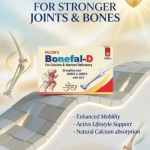 Falcon's Bonefal-D Tablets (20 Count) – Premium Calcium & Vitamin D for Stronger Joints & Bones