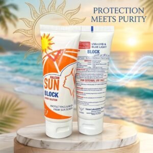Falcon Triple Protection Sun Block – UVA/UVB & Blue Light Defense for Face & Body
