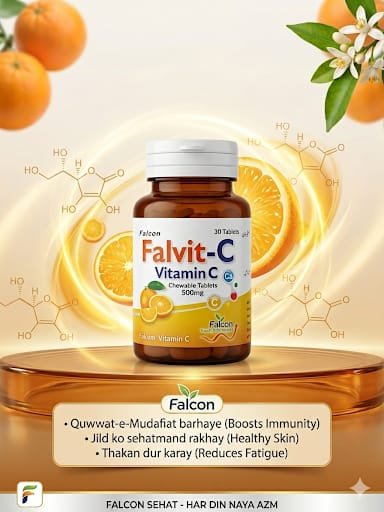 Falvit-C Vitamin C 500mg Tablets 30s