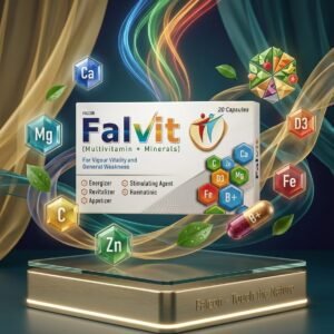 Falcon Falvit Multivitamin & Mineral Capsules (20 Count) – Energizer for Vigour, Vitality & General Weakness
