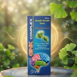 Falcon Gink Complex Asaabi Health Tonic (120ml) – Ginkgo Biloba Extract for Memory & Focus