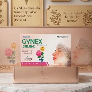 Falcon Gynex Sailan-X Capsules (20 Count) – Natural Relief Specially for Leucorrhea