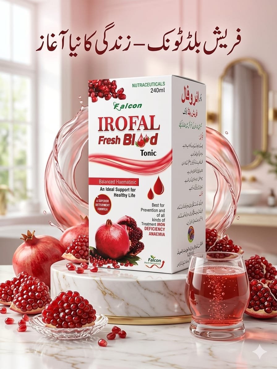 Falcon Irofal Fresh Blood Tonic (240ml) – Balanced Haematinic for Iron Deficiency Anemia