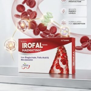 Falcon Irofal Haematinic Tablets (10 Count) – Iron Bisglycinate, Folic Acid & Mecobalamin