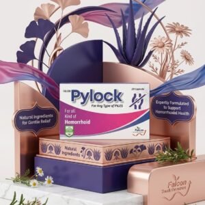 Falcon Pylock Capsules (20 Count) – Natural Relief for All Types of Piles & Hemorrhoids