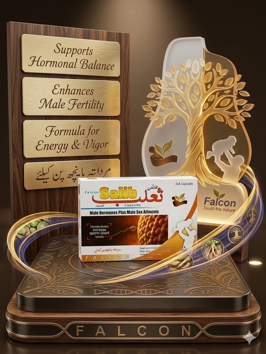 Falcon Salib Capsules (16 Count) – Male Fertility, Hormonal Balance & Vigor Supplement