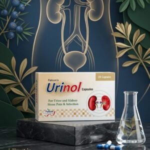Falcon's Urinol Capsules (20 Count) – Natural Relief for Kidney Stone Pain & Urinary Infections
